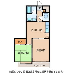 メゾンエイコー能登川Ⅱの物件間取画像